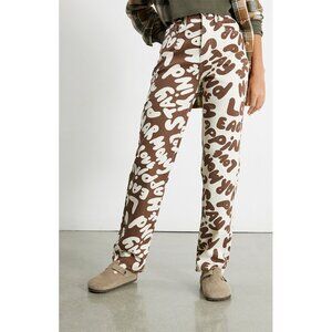 PacSun Two-Tone Printed Dad Jeans